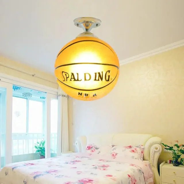 Playful Soccer Ceiling Lamp – Soccer Ball & Basketball Ceiling Light for Boys Room & Kids Bedroom, Dimmable LED Glass Globe – GoalBright - Nalani - Fashion Clothing and Decor