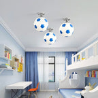 Playful Soccer Ceiling Lamp – Soccer Ball & Basketball Ceiling Light for Boys Room & Kids Bedroom, Dimmable LED Glass Globe – GoalBright - Nalani - Fashion Clothing and Decor