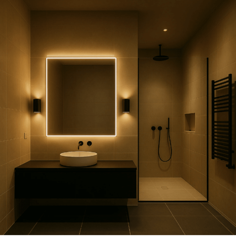 Plug-In LED Wall Light – Dimmable Night Light with Dusk to Dawn Sensor, 10W Warm White, for Bedroom & Hallway, Black or White - Nalani - Fashion Clothing and Decor