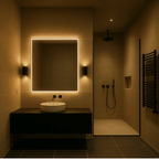 Plug-In LED Wall Light – Dimmable Night Light with Dusk to Dawn Sensor, 10W Warm White, for Bedroom & Hallway, Black or White - Nalani - Fashion Clothing and Decor