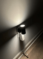 Plug-In LED Wall Light – Dimmable Night Light with Dusk to Dawn Sensor, 10W Warm White, for Bedroom & Hallway, Black or White - Nalani - Fashion Clothing and Decor
