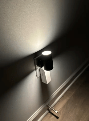 Plug-In LED Wall Light – Dimmable Night Light with Dusk to Dawn Sensor, 10W Warm White, for Bedroom & Hallway, Black or White - Nalani - Fashion Clothing and Decor
