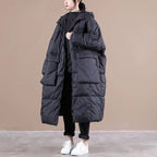 Plus Size Green Hooded Down Jacket With Zip Pockets - Nalani - UK Fashion Clothing and Decor
