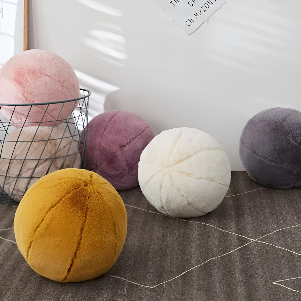 Plush Spherical Pillow Cushion For Sofas And Beds Decor - Nalani - UK Fashion Clothing and Decor
