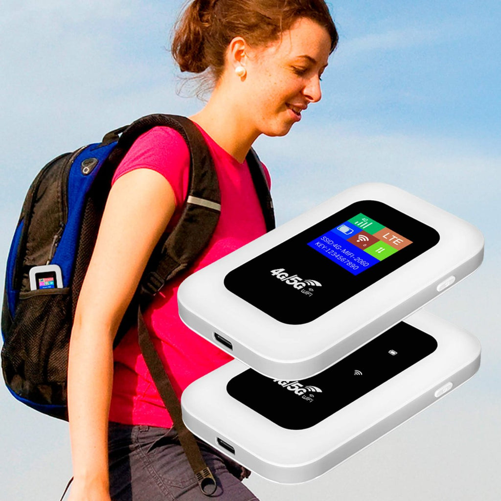 Portable 4G WiFi Router with SIM Card Slot – Mobile Hotspot for RV, Camper and Travel, 10 Devices, 150 Mbps - Nalani - Fashion Clothing and Decor