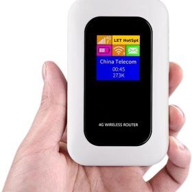 Portable 4G WiFi Router with SIM Card Slot – Mobile Hotspot for RV, Camper and Travel, 10 Devices, 150 Mbps - Nalani - Fashion Clothing and Decor