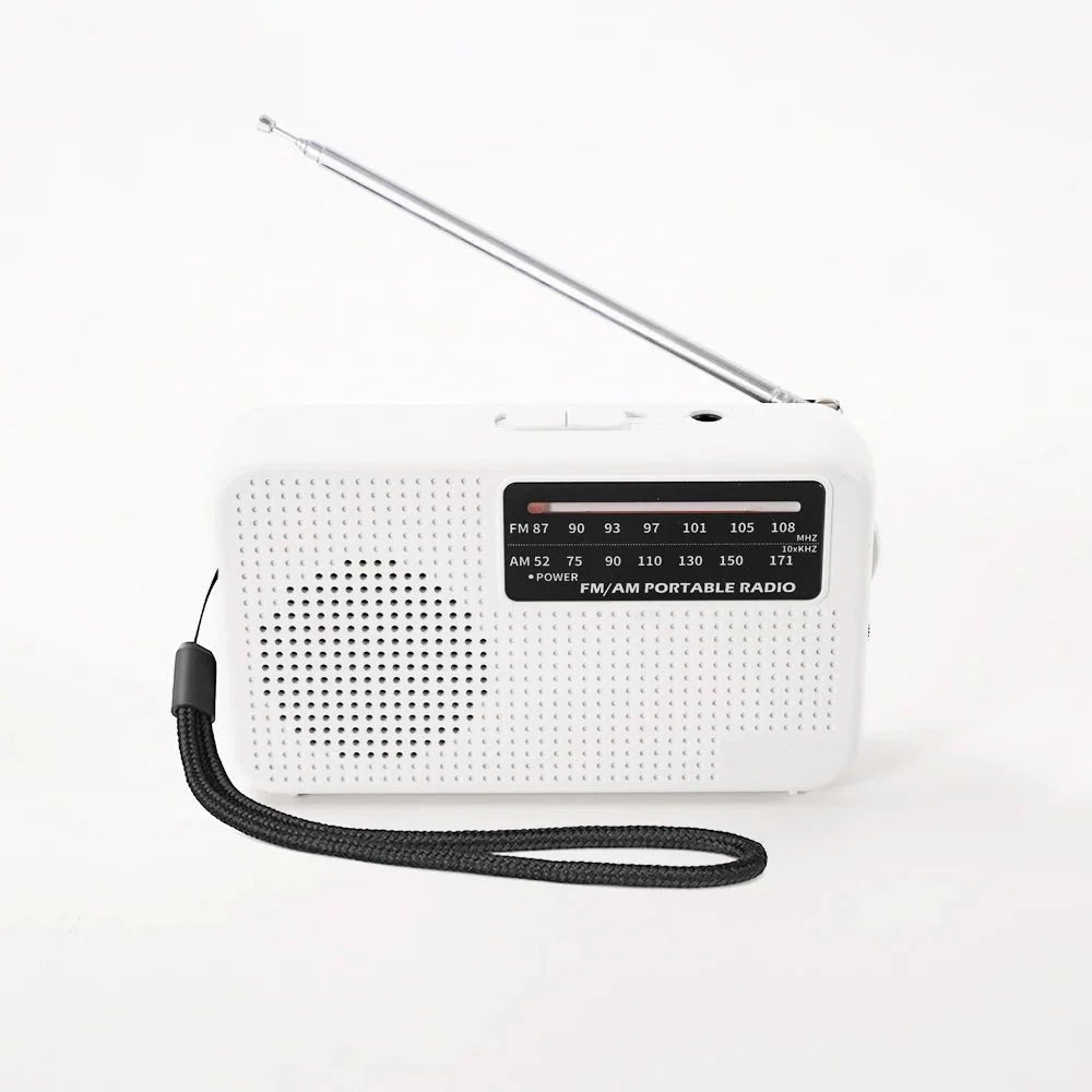 Portable AM/FM Emergency Radio Battery Powered with Telescopic Antenna & Headphone Jack - Compact Transistor Pocket Radio for Camping, Survival & Home - Nalani - Fashion Clothing and Decor