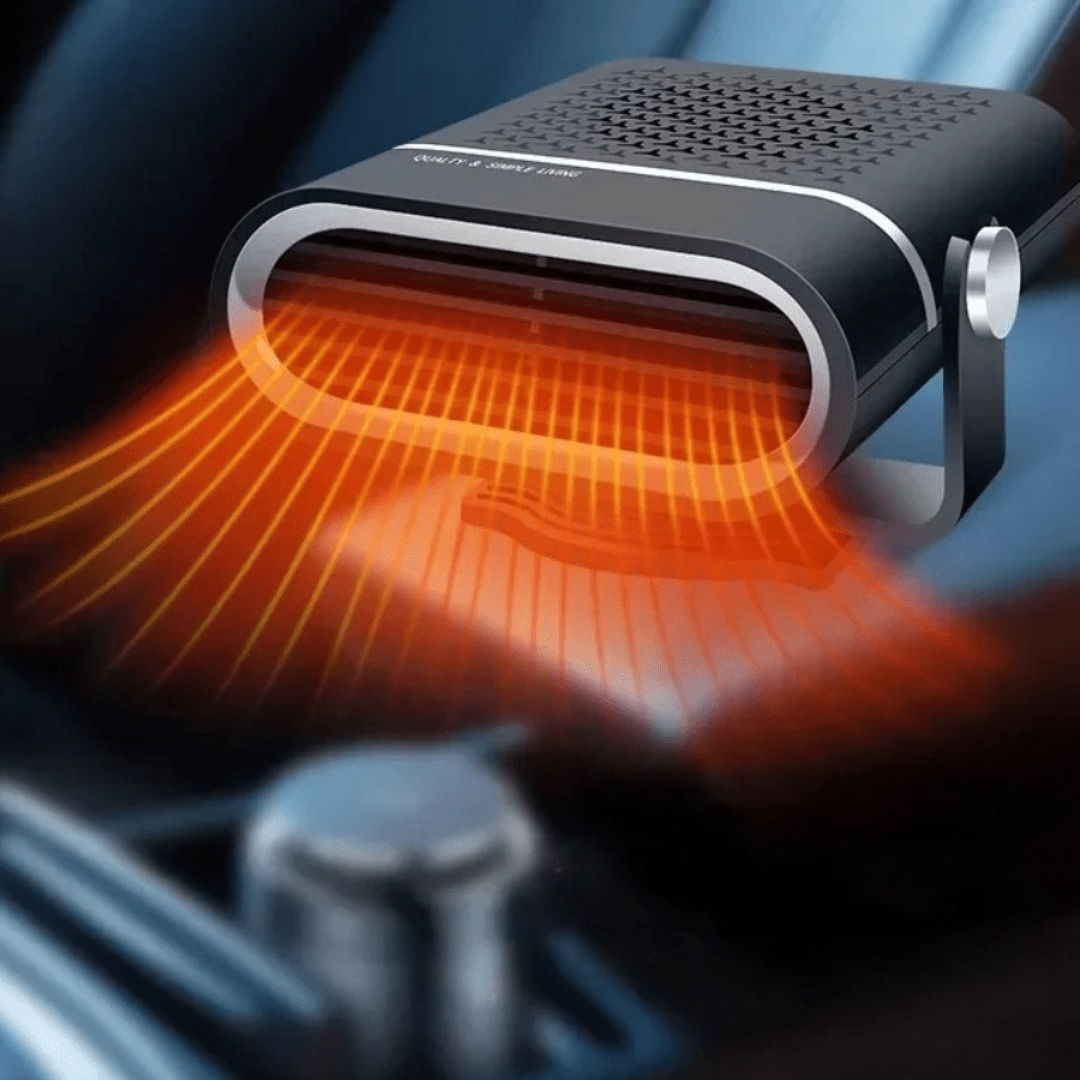 Portable Car Heater 12V – Car Heater Fan with USB, Heat, Cool & Fan Modes, Rotating Base, Overheat Protection, Black - Nalani - Fashion Clothing and Decor