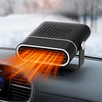 Portable Car Heater 12V – Car Heater Fan with USB, Heat, Cool & Fan Modes, Rotating Base, Overheat Protection, Black - Nalani - Fashion Clothing and Decor