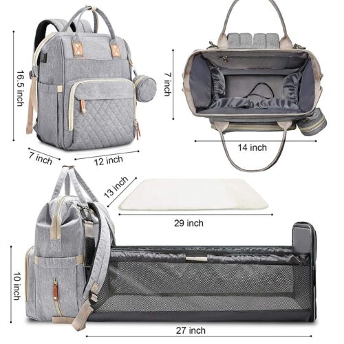 Portable Changing Bag And Travel Cot For On The Go Parents - Nalani - UK Fashion Clothing and Decor