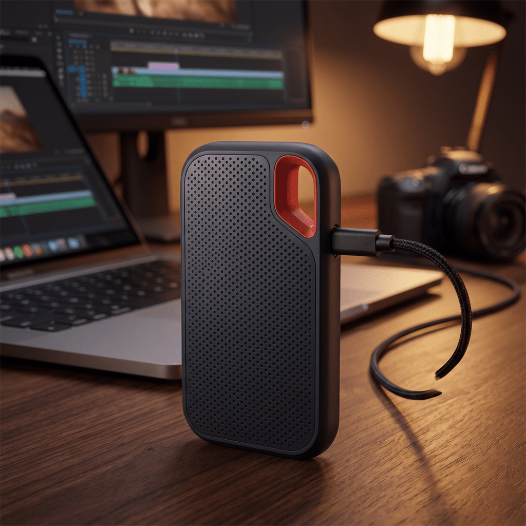 Portable External SSD for Video Editing and Fast File Transfer – Compact External Drive for Laptop & Camera Bag, Black - Nalani - Fashion Clothing and Decor