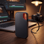 Portable External SSD for Video Editing and Fast File Transfer – Compact External Drive for Laptop & Camera Bag, Black - Nalani - Fashion Clothing and Decor