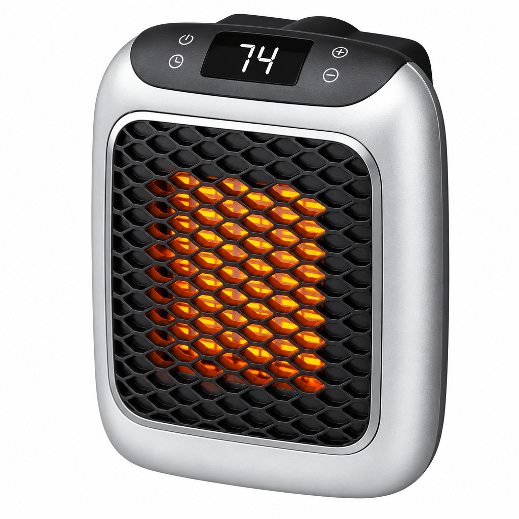 Portable Space Heater with Fast Heating – 800W Electric Heater with Timer, Tip-Over & Overheat Protection – Hulvio - Nalani - Fashion Clothing and Decor