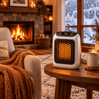 Portable Space Heater with Fast Heating – 800W Electric Heater with Timer, Tip-Over & Overheat Protection – Hulvio - Nalani - Fashion Clothing and Decor