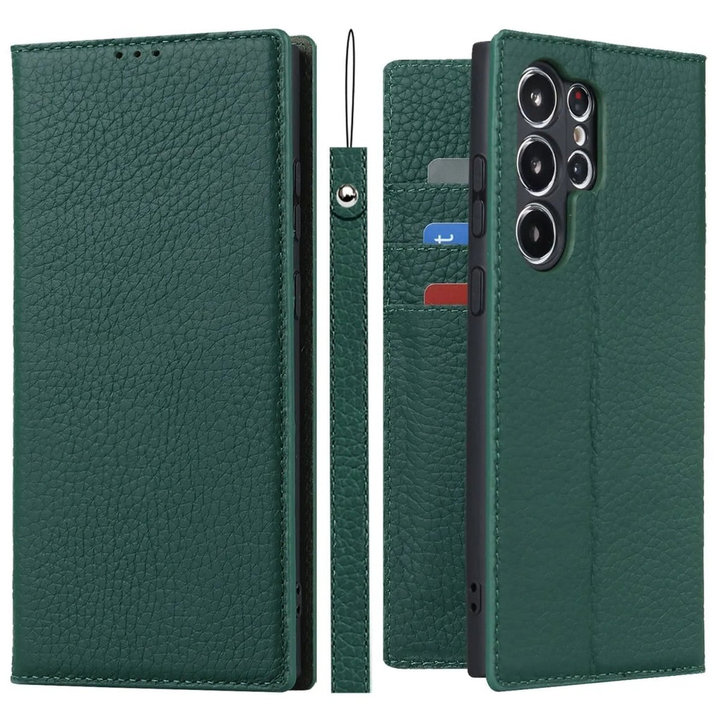 Premium Leather Wallet Case With Kickstand For S23 Ultra - Nalani - UK Fashion Clothing and Decor