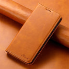 Premium Leather Wallet Case With Magnetic Card Holder - Nalani - UK Fashion Clothing and Decor
