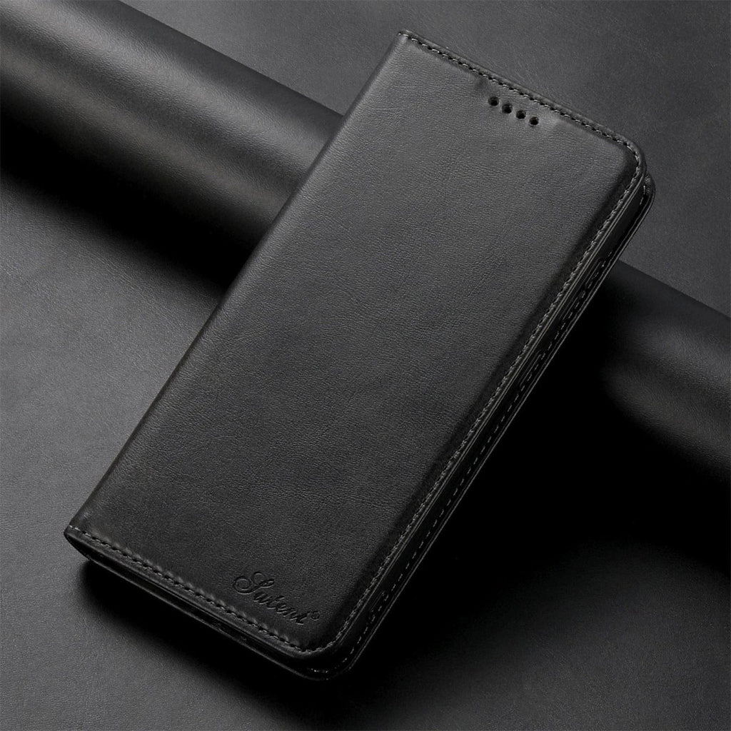 Premium Leather Wallet Case With Magnetic Card Holder - Nalani - UK Fashion Clothing and Decor