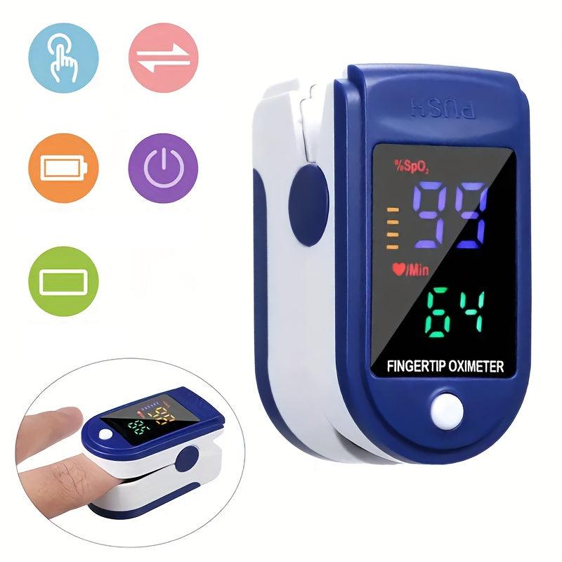 Pulse Oximeter for Blood Oxygen and Heart Rate – Compact SpO2 Monitor, 70-100% SpO2, 30-250 BPM, Only 1.8 oz - Nalani - Fashion Clothing and Decor