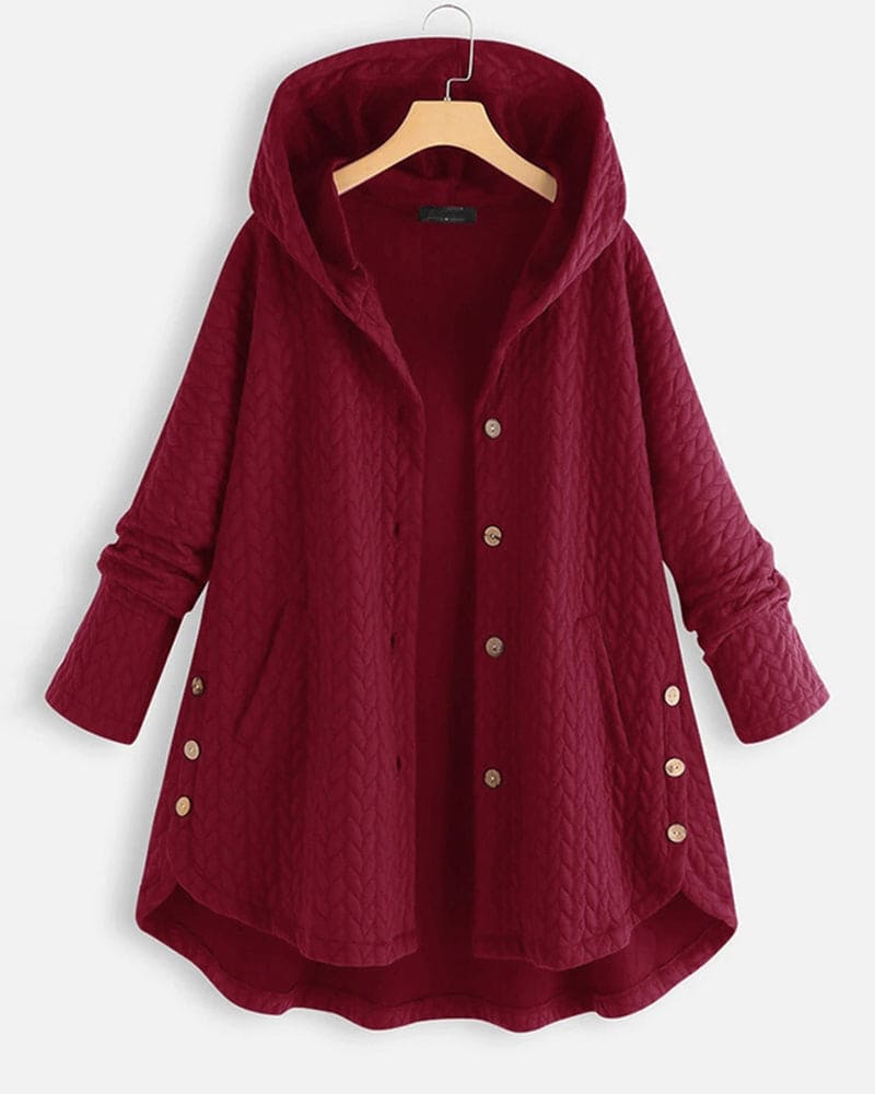 Quilted Hooded Jacket For Women Cozy Casual Outerwear - Nalani - UK Fashion Clothing and Decor