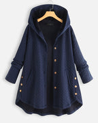 Quilted Hooded Jacket For Women Cozy Casual Outerwear - Nalani - UK Fashion Clothing and Decor