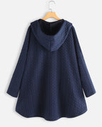 Quilted Hooded Jacket For Women Cozy Casual Outerwear - Nalani - UK Fashion Clothing and Decor