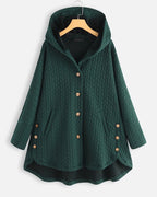Quilted Hooded Jacket For Women Cozy Casual Outerwear - Nalani - UK Fashion Clothing and Decor