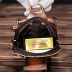 Real Leather Mens Waist Bag With Zipper Front Pocket - Nalani - UK Fashion Clothing and Decor