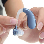 Rechargeable Bluetooth Hearing Assistance – Personal Sound Amplifier & Wireless Earbuds for Calls and Music, Blue or Gold - Nalani - Fashion Clothing and Decor