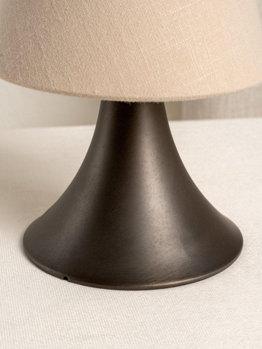 Rechargeable Portable Table Lamp With Touch Dimming Linen Shade - Nalani - UK Fashion Clothing and Decor