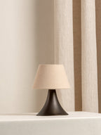 Rechargeable Portable Table Lamp With Touch Dimming Linen Shade - Nalani - UK Fashion Clothing and Decor