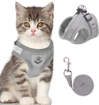 Reflective Cat Harness and Leash – Adjustable Breathable Mesh Harness for Cats & Kittens, XS-XL, 4 Colors - Nalani - Fashion Clothing and Decor