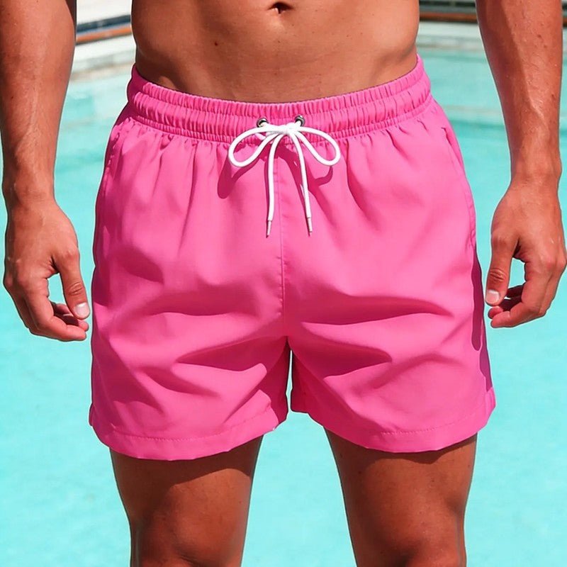Relaxed Drawstring Quick - Dry Swim Trunks With Mesh Lining And Pockets - Nalani - Fashion Clothing and Decor