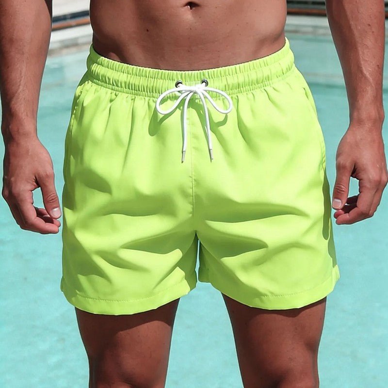 Relaxed Drawstring Quick - Dry Swim Trunks With Mesh Lining And Pockets - Nalani - Fashion Clothing and Decor