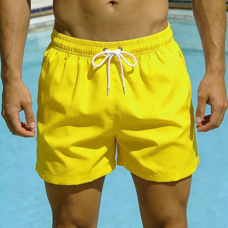 Relaxed Drawstring Quick - Dry Swim Trunks With Mesh Lining And Pockets - Nalani - Fashion Clothing and Decor