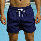 Relaxed Drawstring Quick - Dry Swim Trunks With Mesh Lining And Pockets - Nalani - Fashion Clothing and Decor