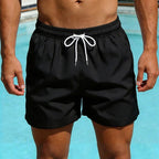Relaxed Drawstring Quick - Dry Swim Trunks With Mesh Lining And Pockets - Nalani - Fashion Clothing and Decor