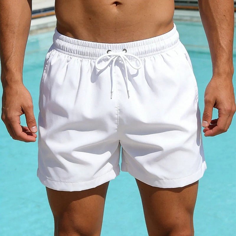 Relaxed Drawstring Quick - Dry Swim Trunks With Mesh Lining And Pockets - Nalani - Fashion Clothing and Decor