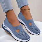 Renaro Knit Slip - On Walking Sneakers With Lightweight Cushioned Sole - Nalani - Fashion Clothing and Decor