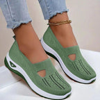 Renaro Knit Slip - On Walking Sneakers With Lightweight Cushioned Sole - Nalani - Fashion Clothing and Decor