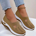 Renaro Knit Slip - On Walking Sneakers With Lightweight Cushioned Sole - Nalani - Fashion Clothing and Decor