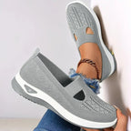 Renaro Knit Slip - On Walking Sneakers With Lightweight Cushioned Sole - Nalani - Fashion Clothing and Decor
