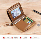 RFID Blocking Waterproof Leather Wallet Compact And Durable - Nalani - UK Fashion Clothing and Decor