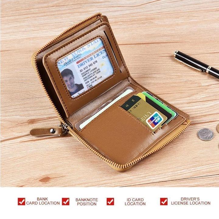 RFID Blocking Waterproof Leather Wallet Compact And Durable - Nalani - UK Fashion Clothing and Decor