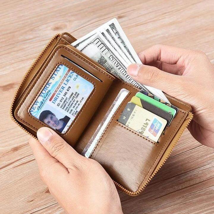 RFID Protected Leather Wallet With Anti Theft Feature - Nalani - UK Fashion Clothing and Decor