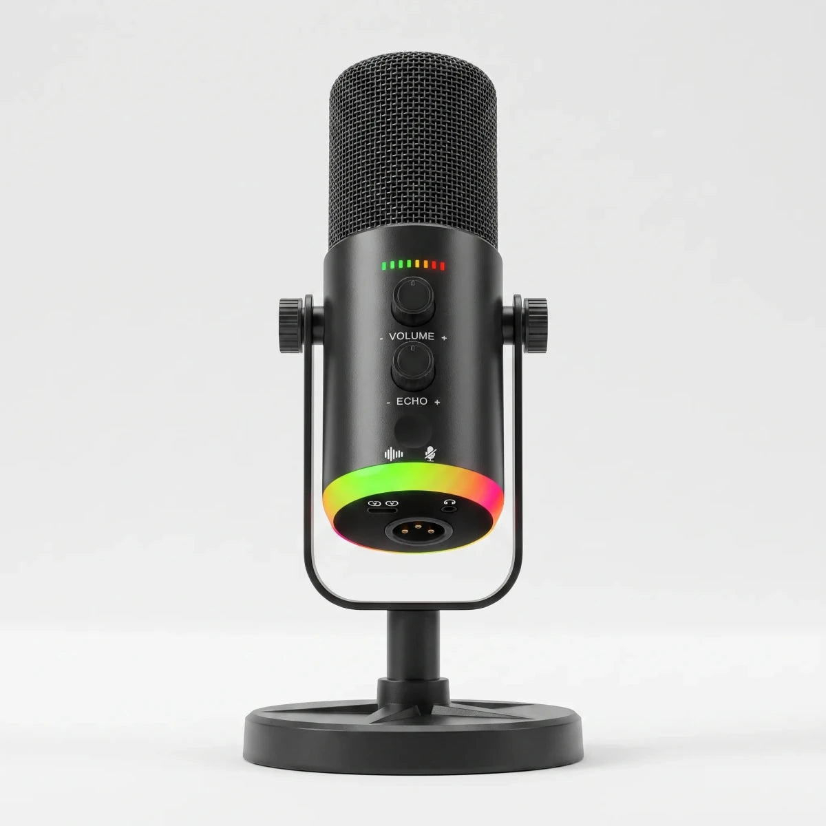 RGB Dynamic Gaming Microphone – USB-C & XLR Desktop Mic for Streaming & Podcasting with Echo & Monitoring – AuraMic - Nalani - Fashion Clothing and Decor