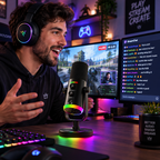 RGB Dynamic Gaming Microphone – USB-C & XLR Desktop Mic for Streaming & Podcasting with Echo & Monitoring – AuraMic - Nalani - Fashion Clothing and Decor