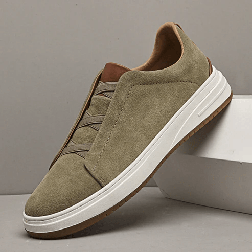 Rhenard Suede Sneakers With Cushioned Insole For All Day Comfort - Nalani - Fashion Clothing and Decor