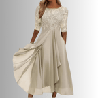 Rhonda | Elegant Lace Dress For Weddings And Evening Wear - Nalani - Fashion Clothing and Decor
