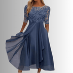 Rhonda | Elegant Lace Dress For Weddings And Evening Wear - Nalani - Fashion Clothing and Decor