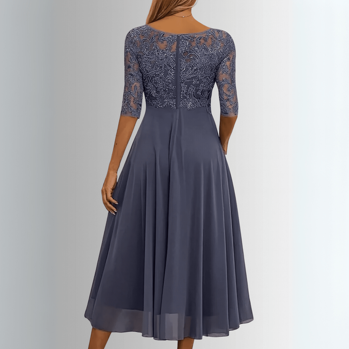 Rhonda | Elegant Lace Dress For Weddings And Evening Wear - Nalani - Fashion Clothing and Decor